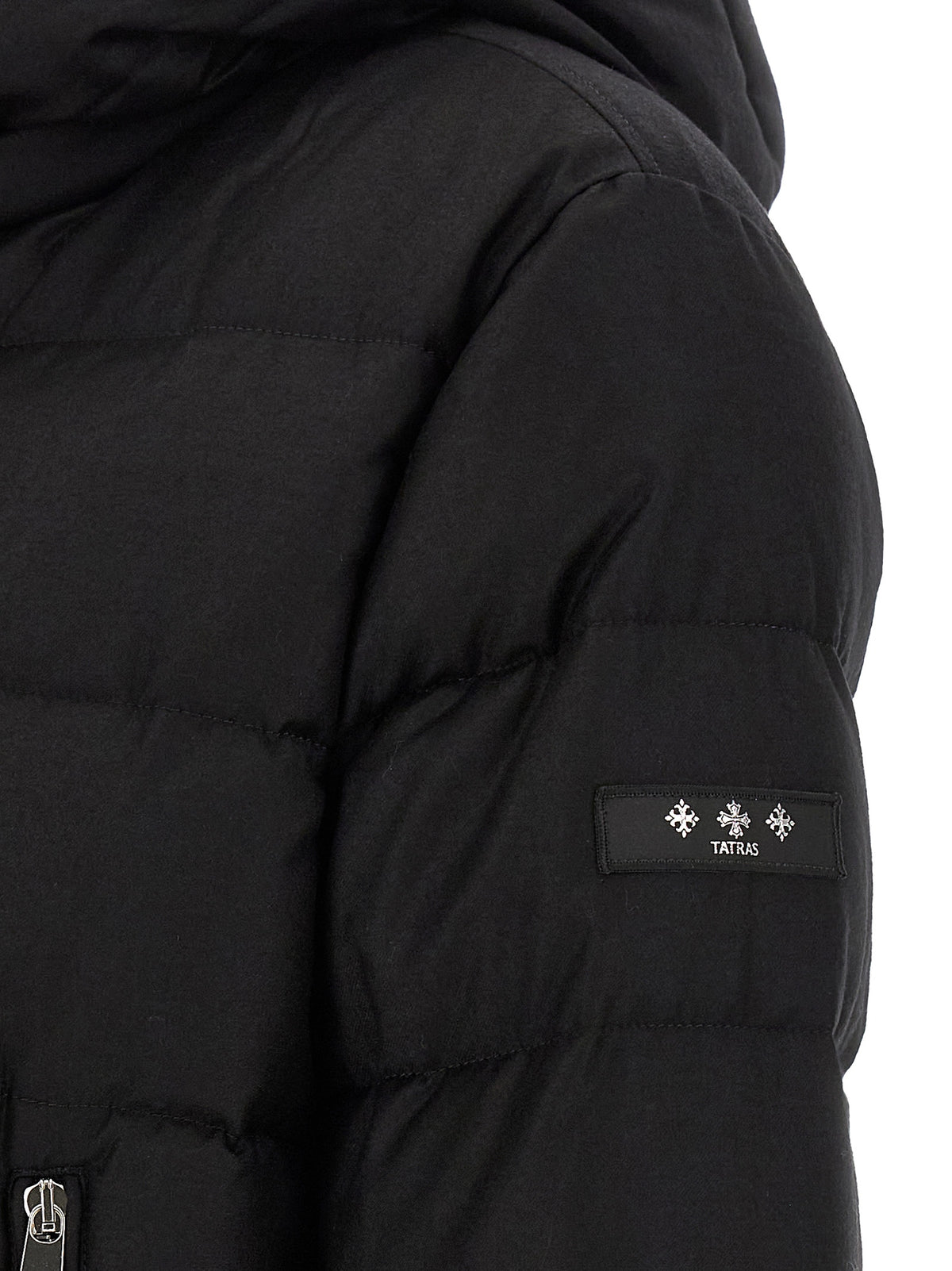 Tatras Black Wool Full-Length Men's Jacket