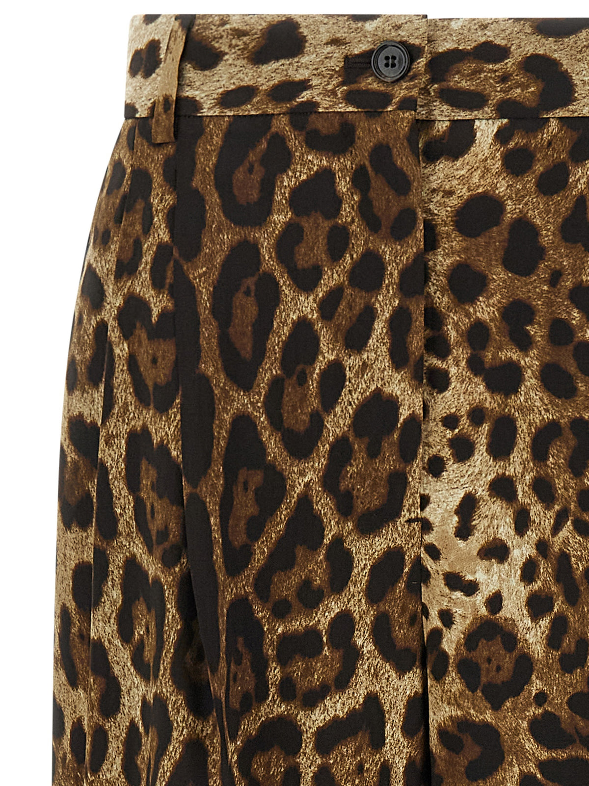 Dolce & Gabbana Brown Wool Casual Women's Pants