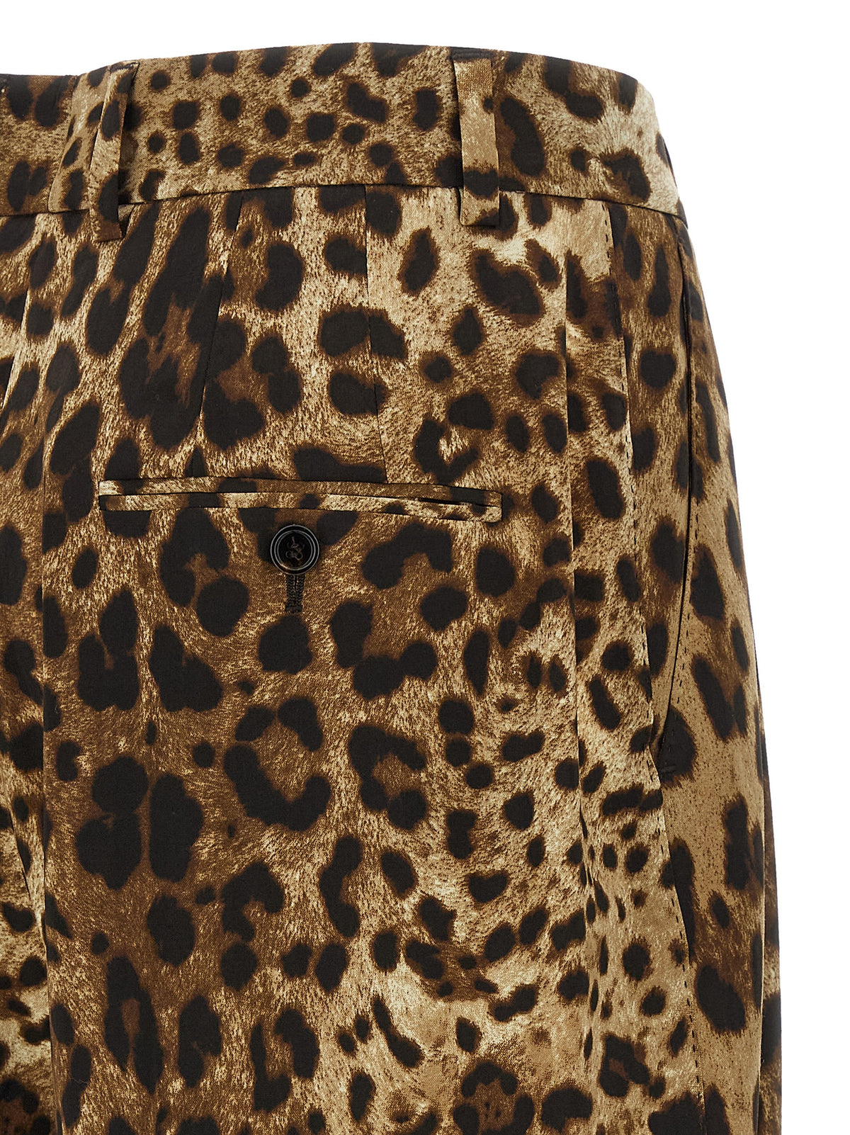 Dolce & Gabbana Brown Wool Casual Women's Pants