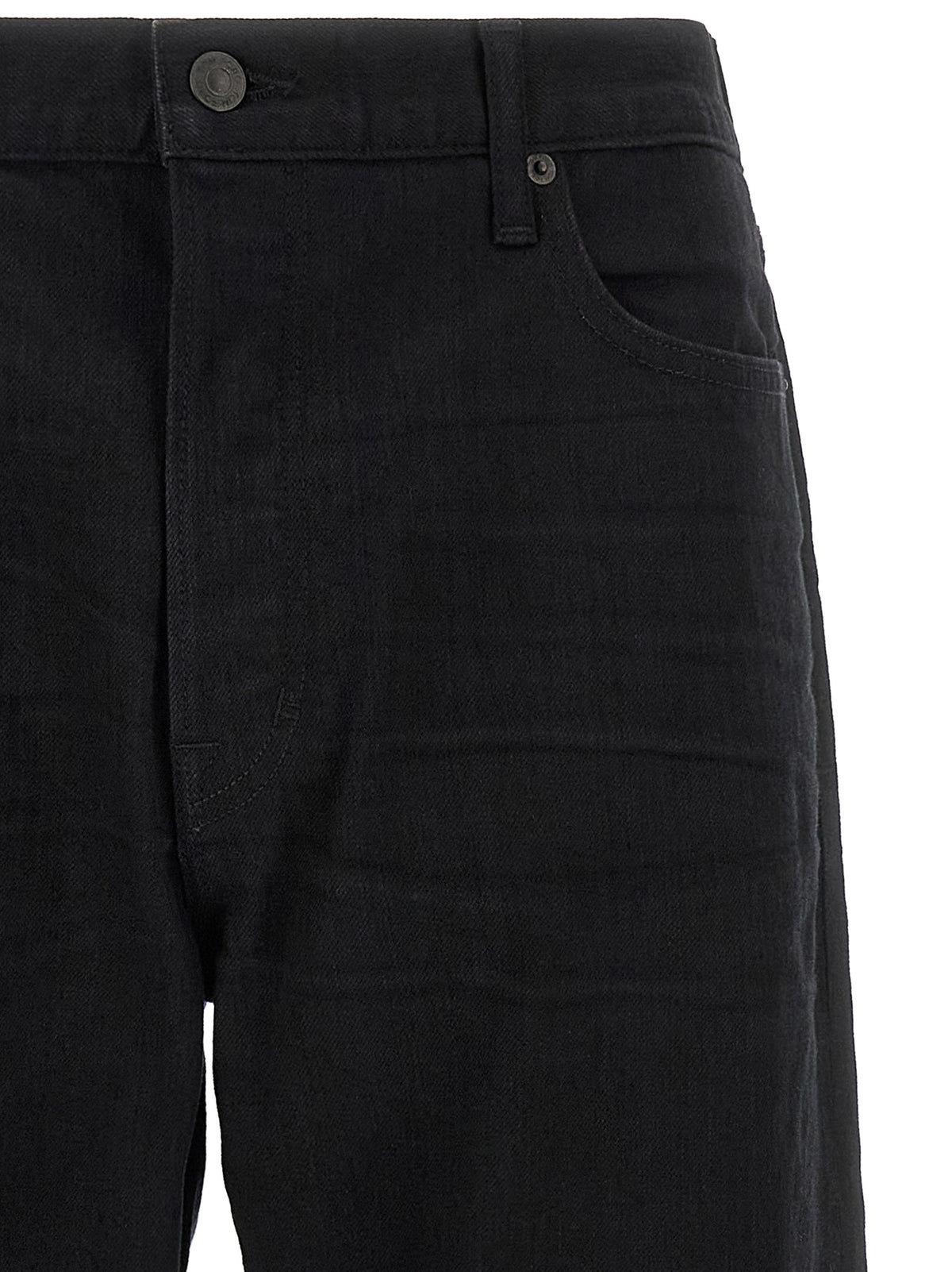 Tom Ford Black Cotton Straight-Leg Men's Jeans