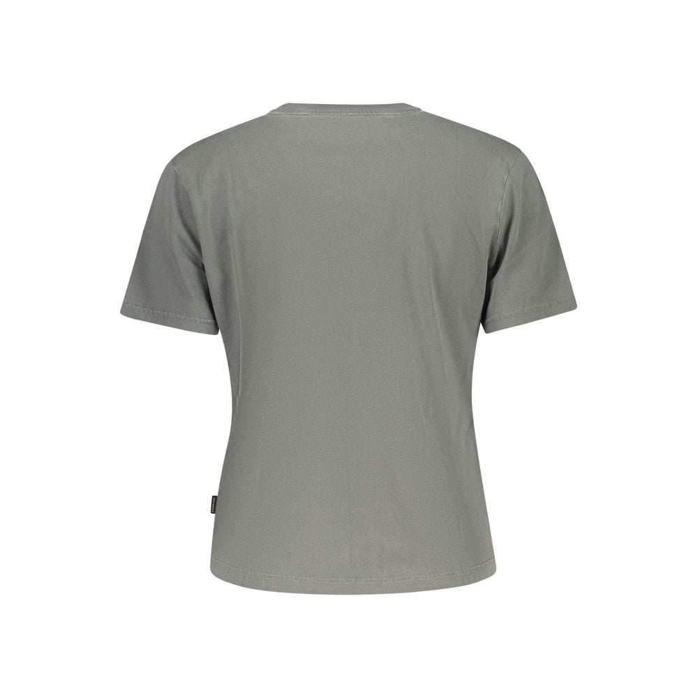 Converse Grey Cotton Women's Women's T-Shirt