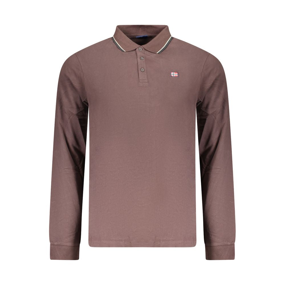 Norway 1963 Brown Cotton Mens Men's Polo
