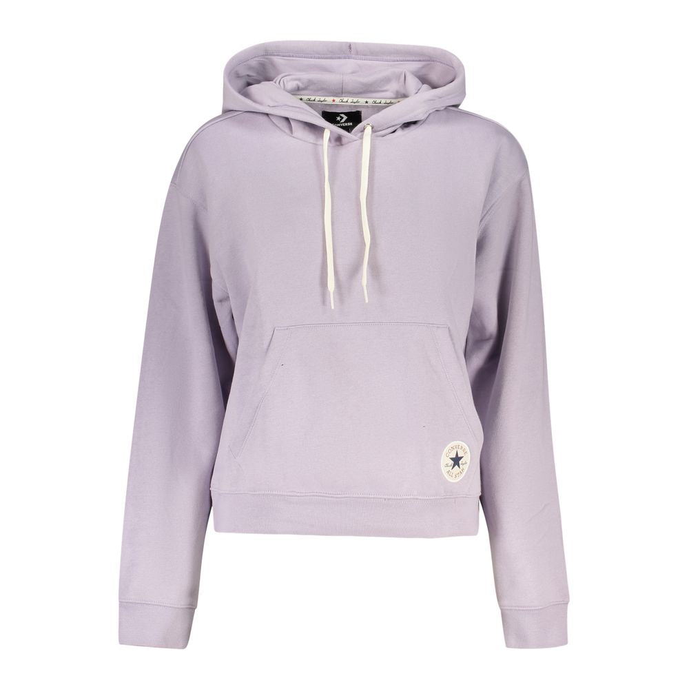 Converse Purple Cotton Women's Sweatshirt