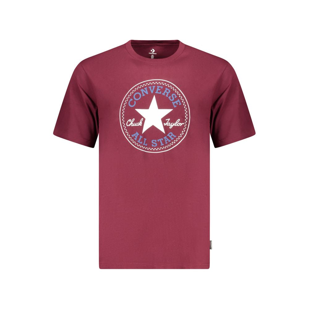 Converse Red Cotton Men's T-Shirt