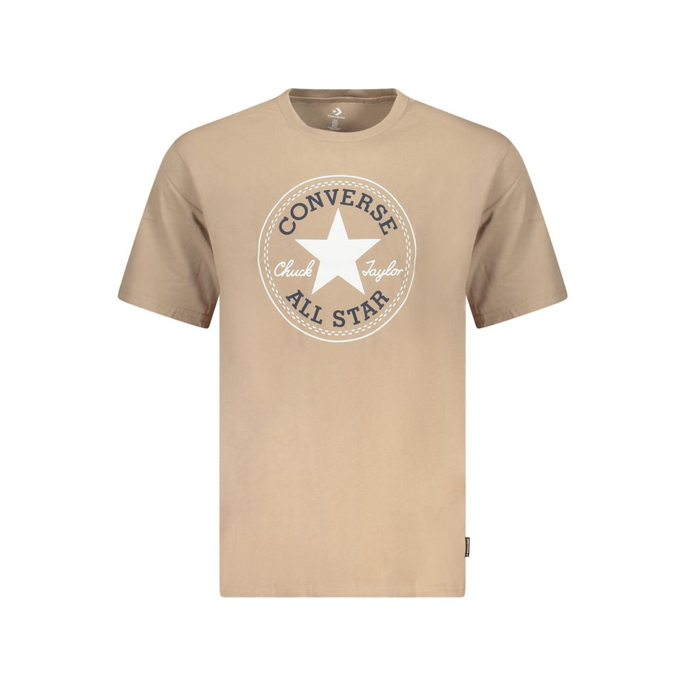 Converse Beige Cotton Men's T-Shirt