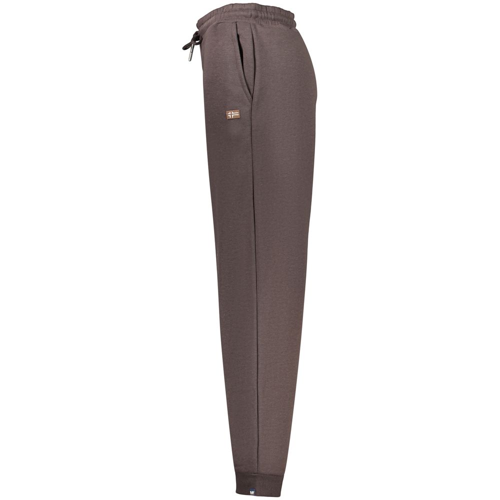 Norway 1963 Brown Cotton Joggers (Workout Women's Pants)