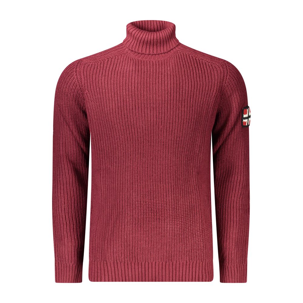 Norway 1963 Red Wool Men's Turtleneck