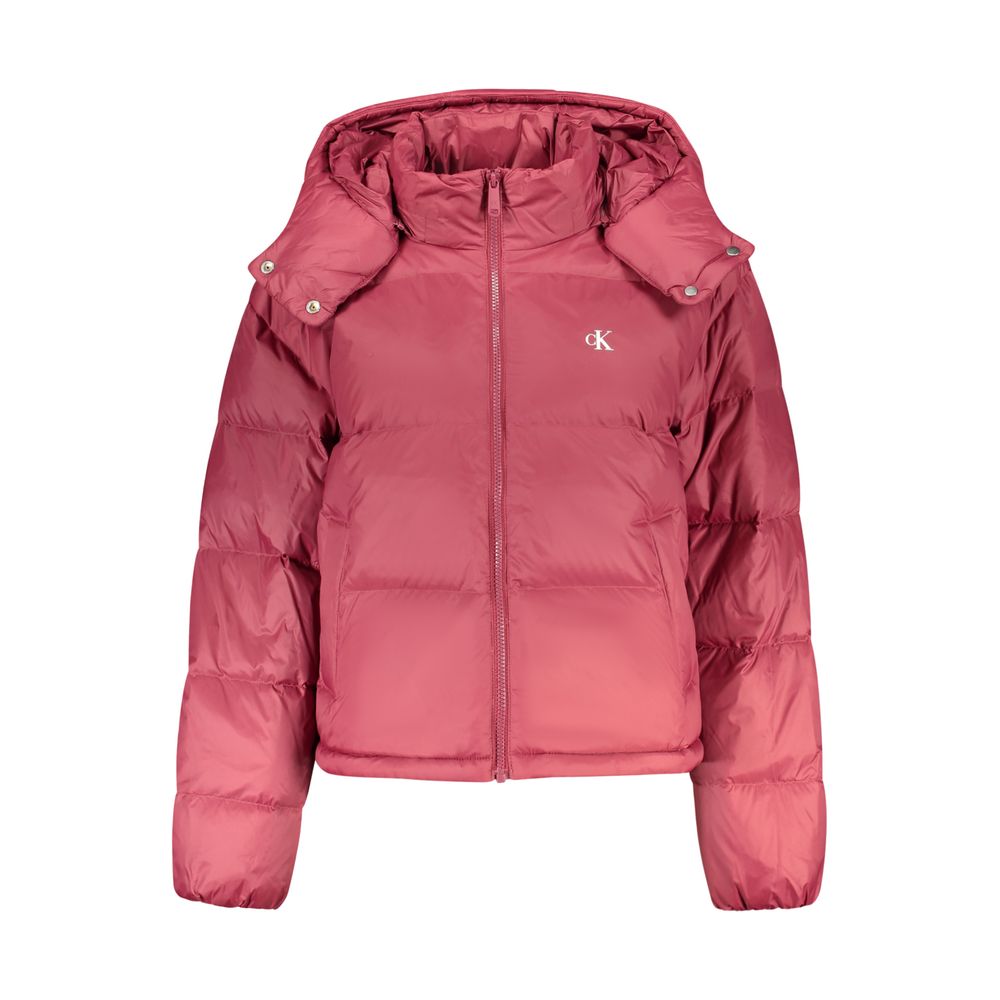 Calvin Klein Red Nylon Shell Women's Jacket