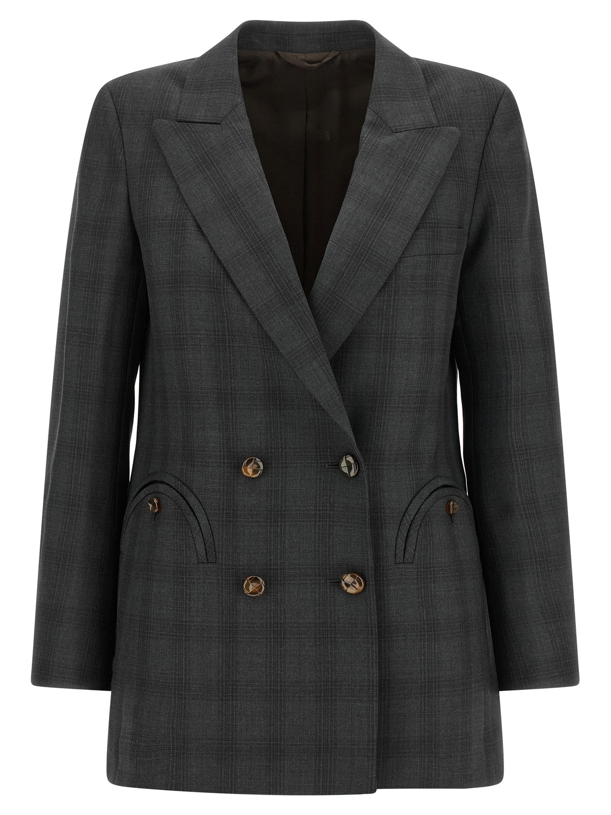 Blazé Milano Gray Virgin Wool Women's Blazer