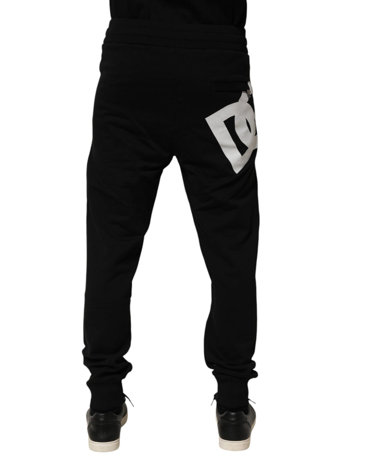 Dolce & Gabbana Black Cotton Jogger Men SweatMen's Men's Pants