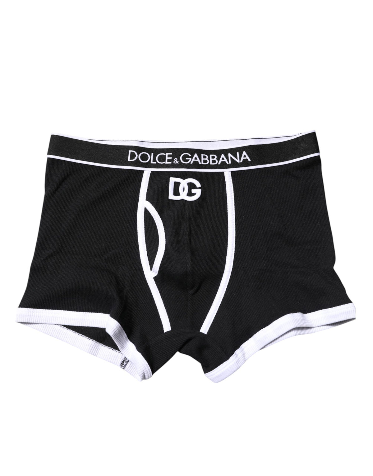 Dolce & Gabbana Black DG Interlock Regular Boxer Men's Underwear