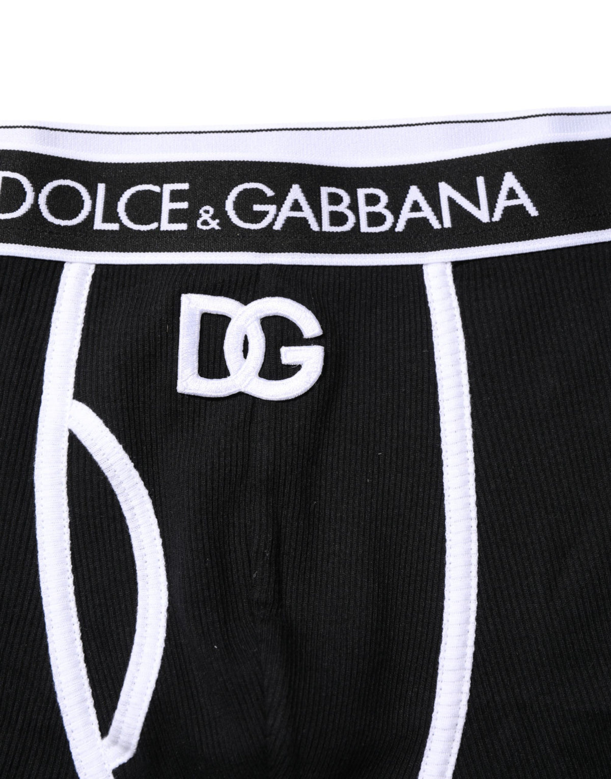 Dolce & Gabbana Black DG Interlock Regular Boxer Men's Underwear