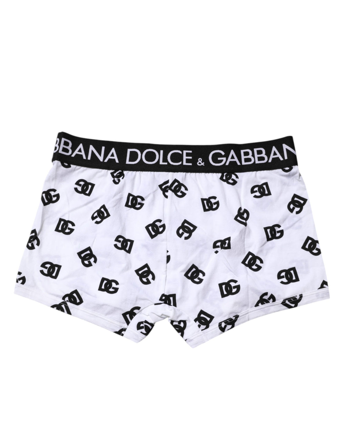 Dolce & Gabbana White DG Logo Print Regular Boxer Men's Underwear