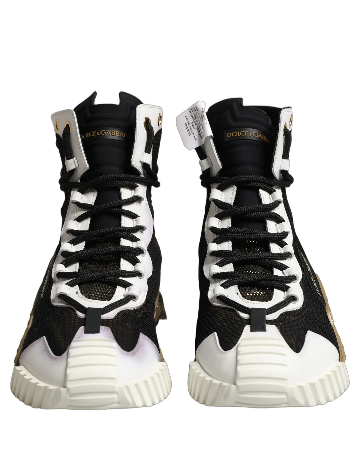 Dolce & Gabbana Black Gold NS1 High Top Sneakers Men's Shoes (Pre-Owned)