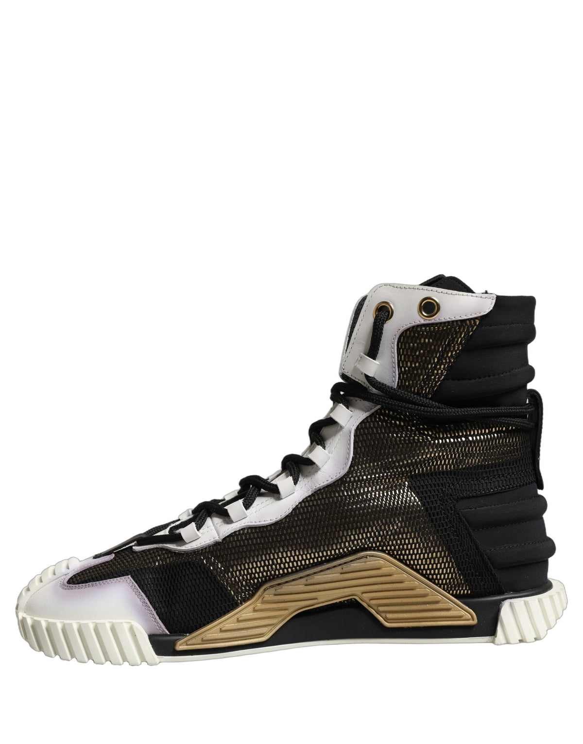 Dolce & Gabbana Black Gold NS1 High Top Sneakers Men's Shoes (Pre-Owned)