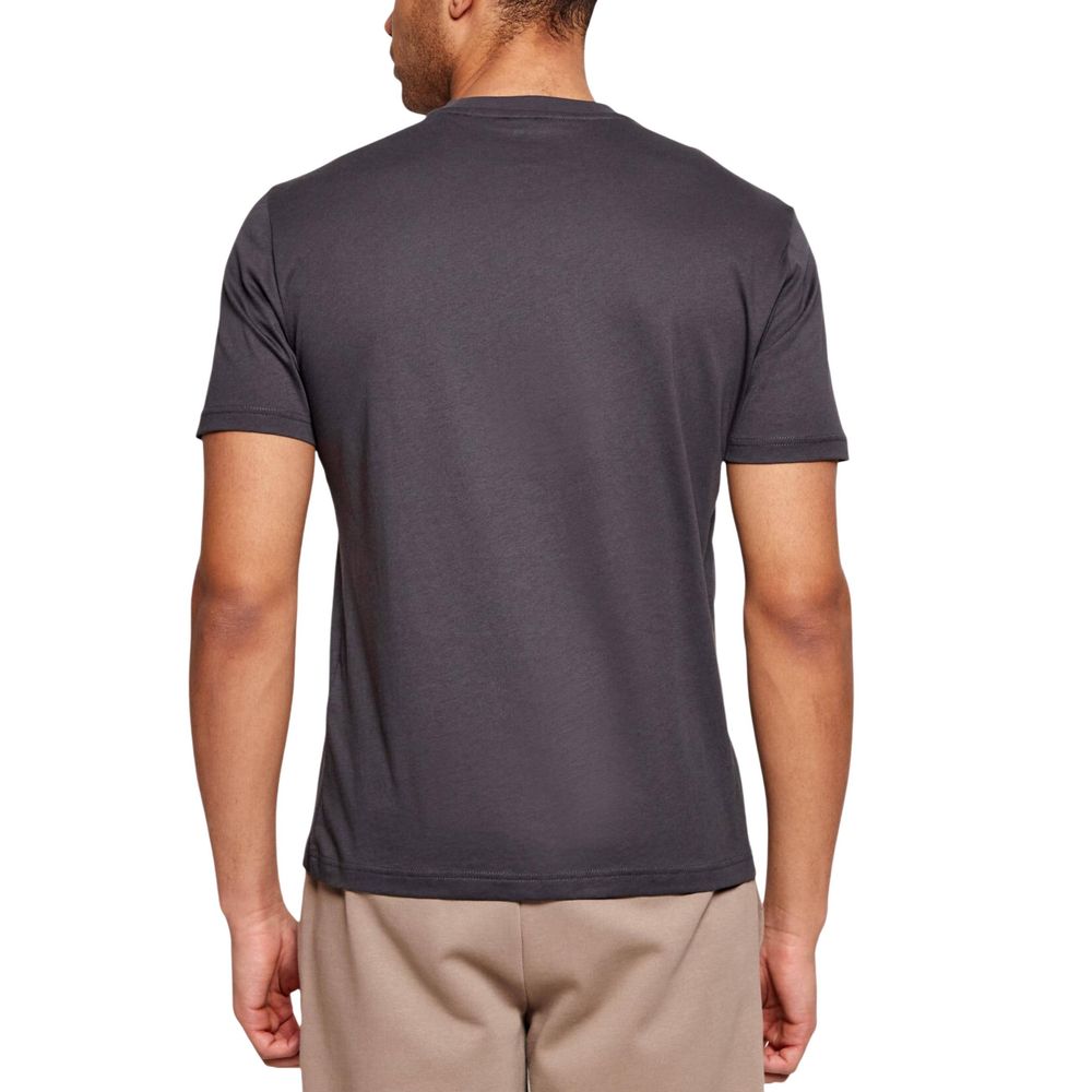 EA7 Emporio Armani Gray Cotton Men's T-Shirt