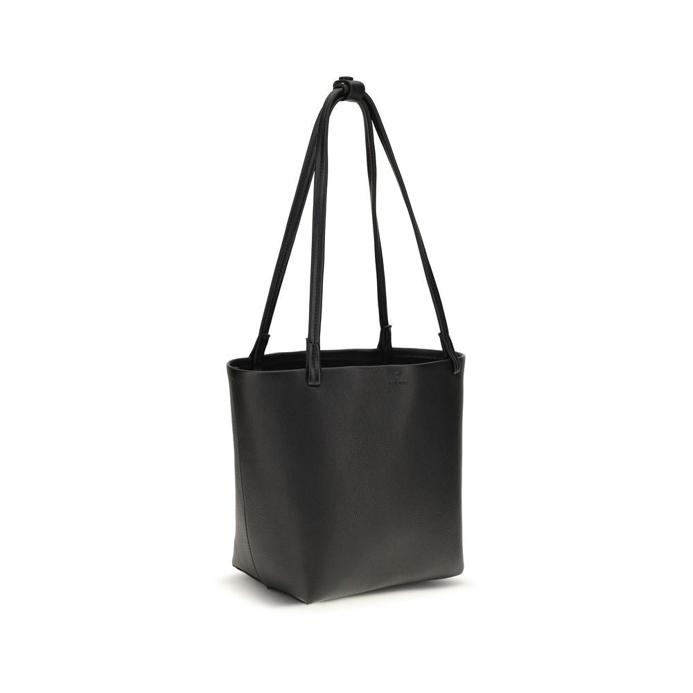 The Row Black Calf Leather Bos Taurus Shoulder Women's Bag
