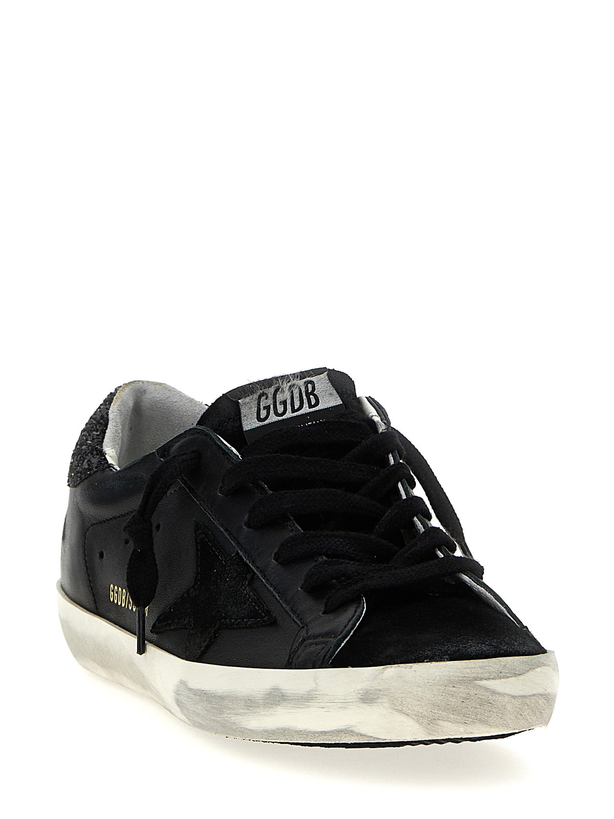 Golden Goose Black Leather Low Top Women's Sneakers
