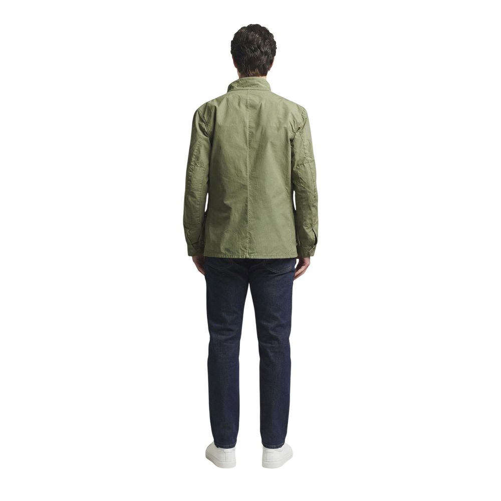 Barbour Green Cotton Full-Length Men's Jacket