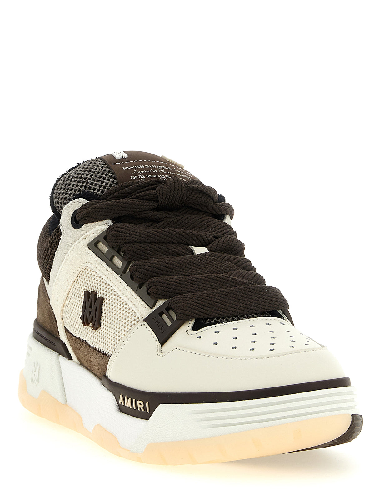 Amiri Brown Calfskin Chunky Men's Sneakers