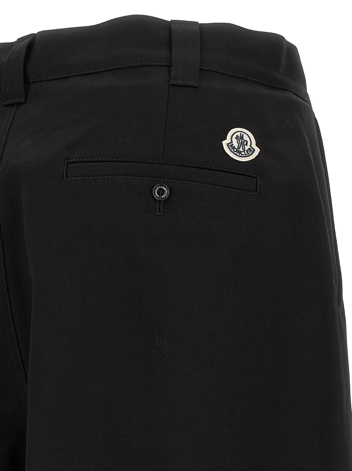 MONCLER GENIUS Black Cotton Casual Men's Pants