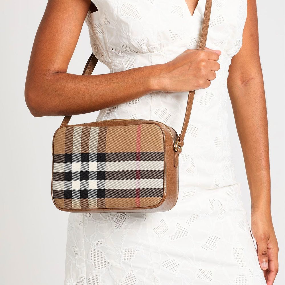 Burberry Brown Leather Shoulder Women's Bag