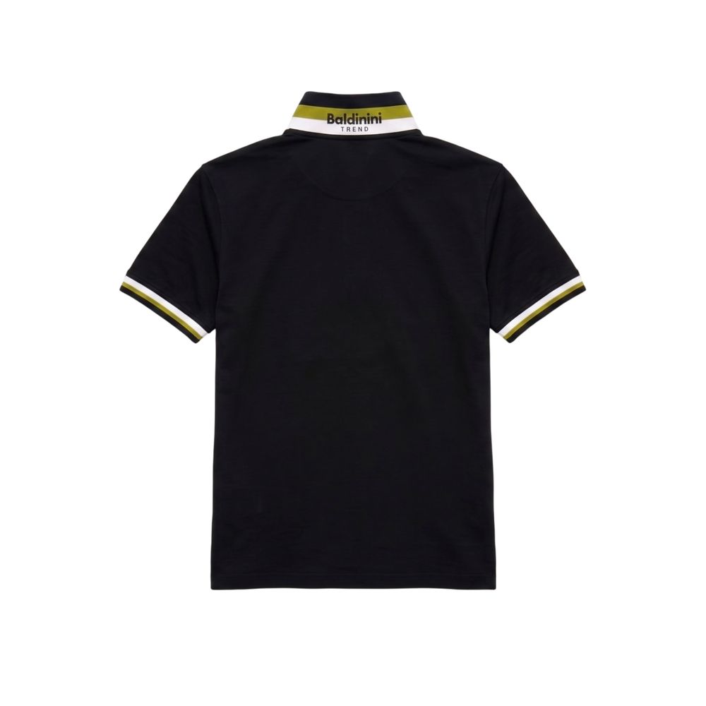 Baldinini Trend Black Cotton Men Men's Polo-Shirt