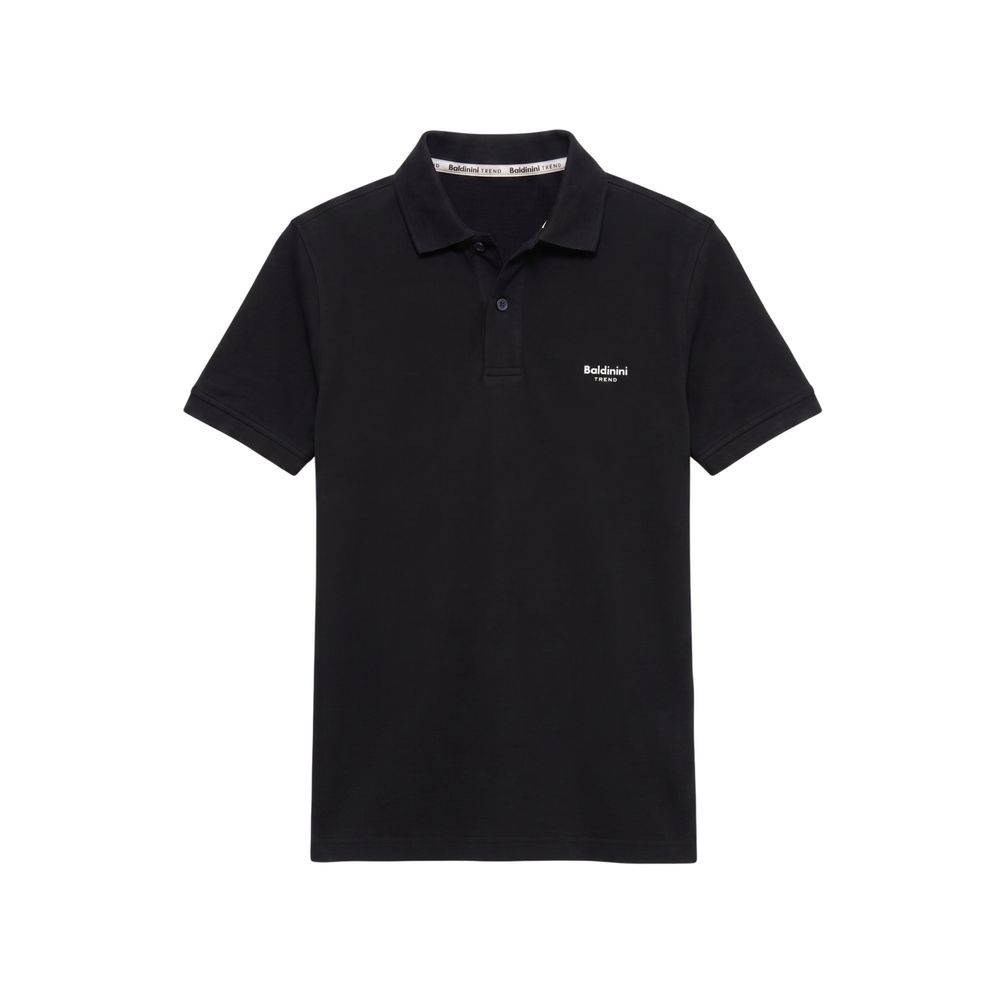 Baldinini Trend Black Cotton Men Men's Polo