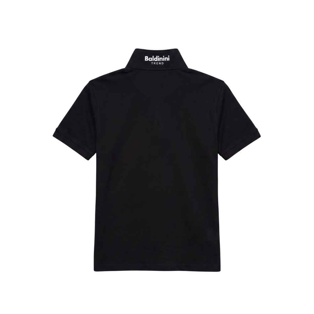 Baldinini Trend Black Cotton Men Men's Polo