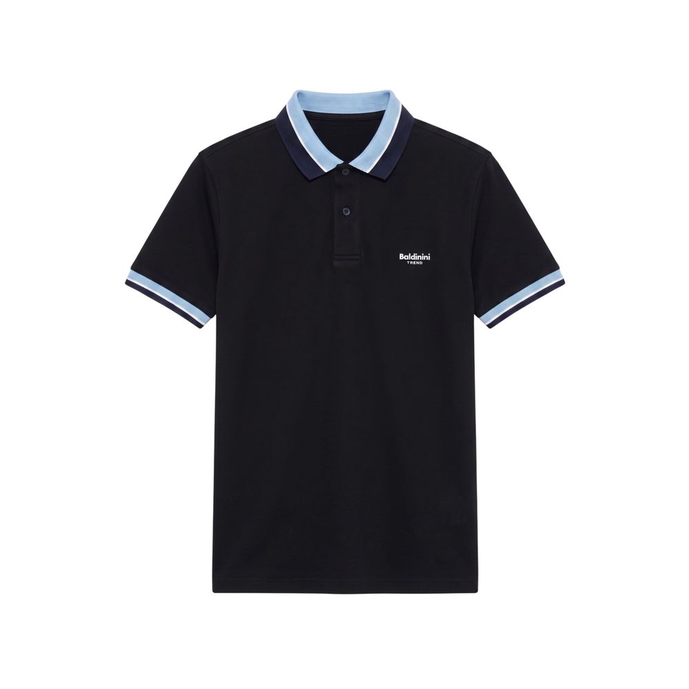 Baldinini Trend Blue Cotton Men Men's Polo-Shirt