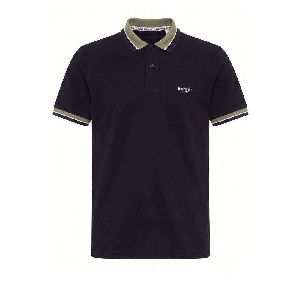 Baldinini Trend Blue Cotton Men Men's Polo