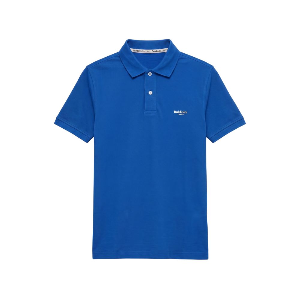 Baldinini Trend Blue Cotton Men Men's Polo-Shirt