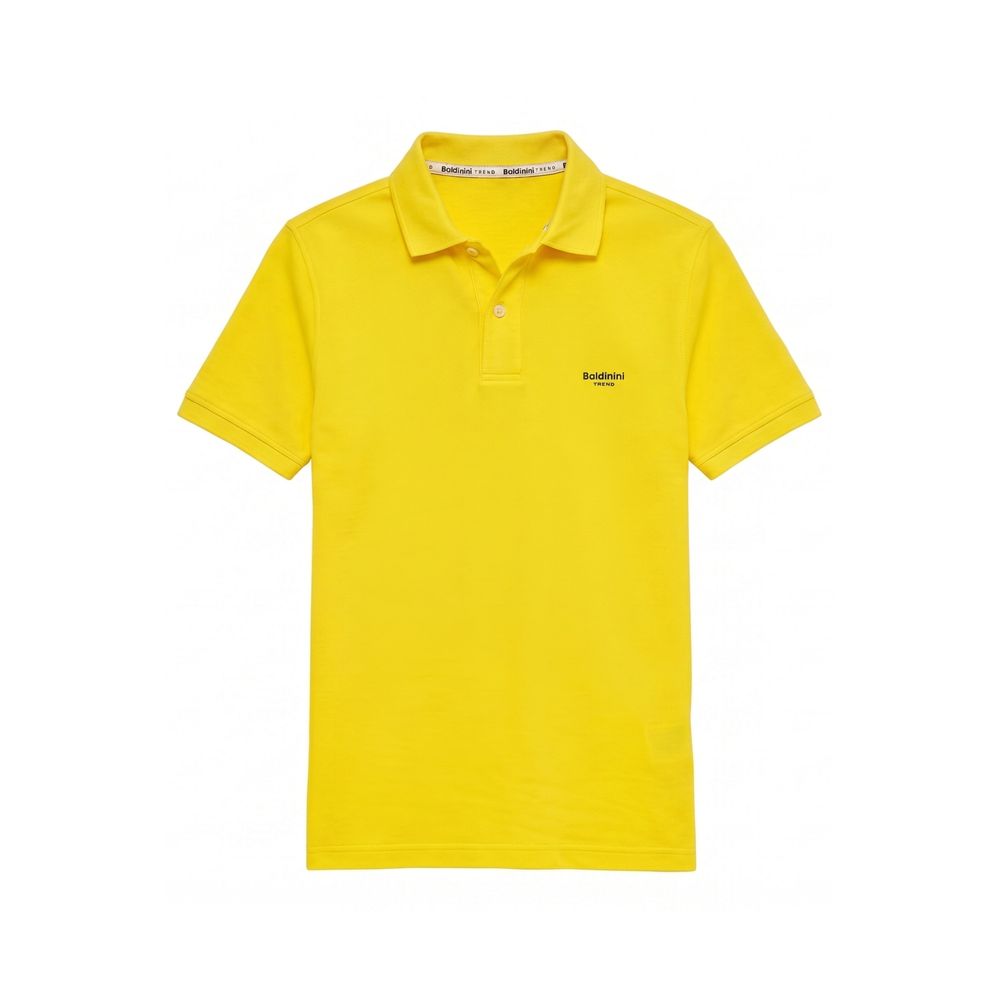 Baldinini Trend Yellow Cotton Men's Polo Men's Shirt