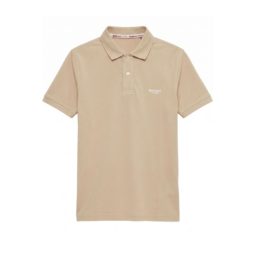 Baldinini Trend Beige Cotton Men Men's Polo-Shirt