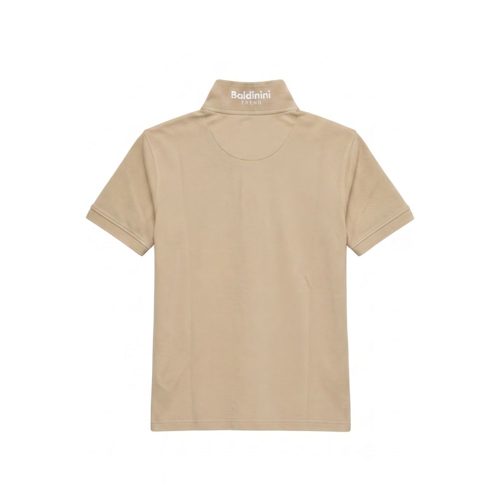 Baldinini Trend Beige Cotton Men Men's Polo-Shirt