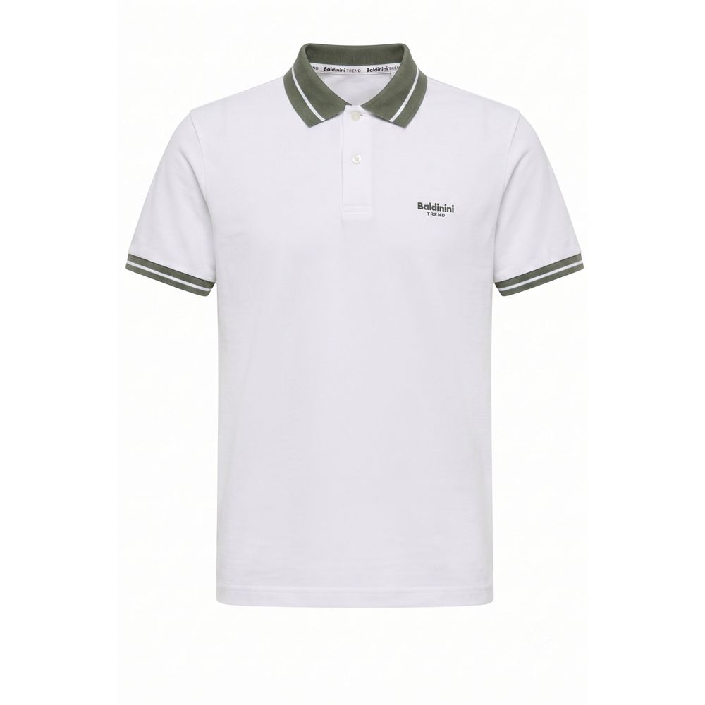 Baldinini Trend White Cotton Men Men's Polo-Shirt