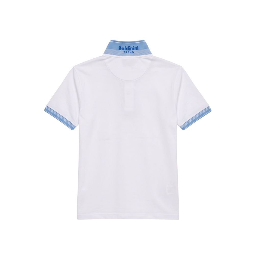 Baldinini Trend White Cotton Men Men's Polo