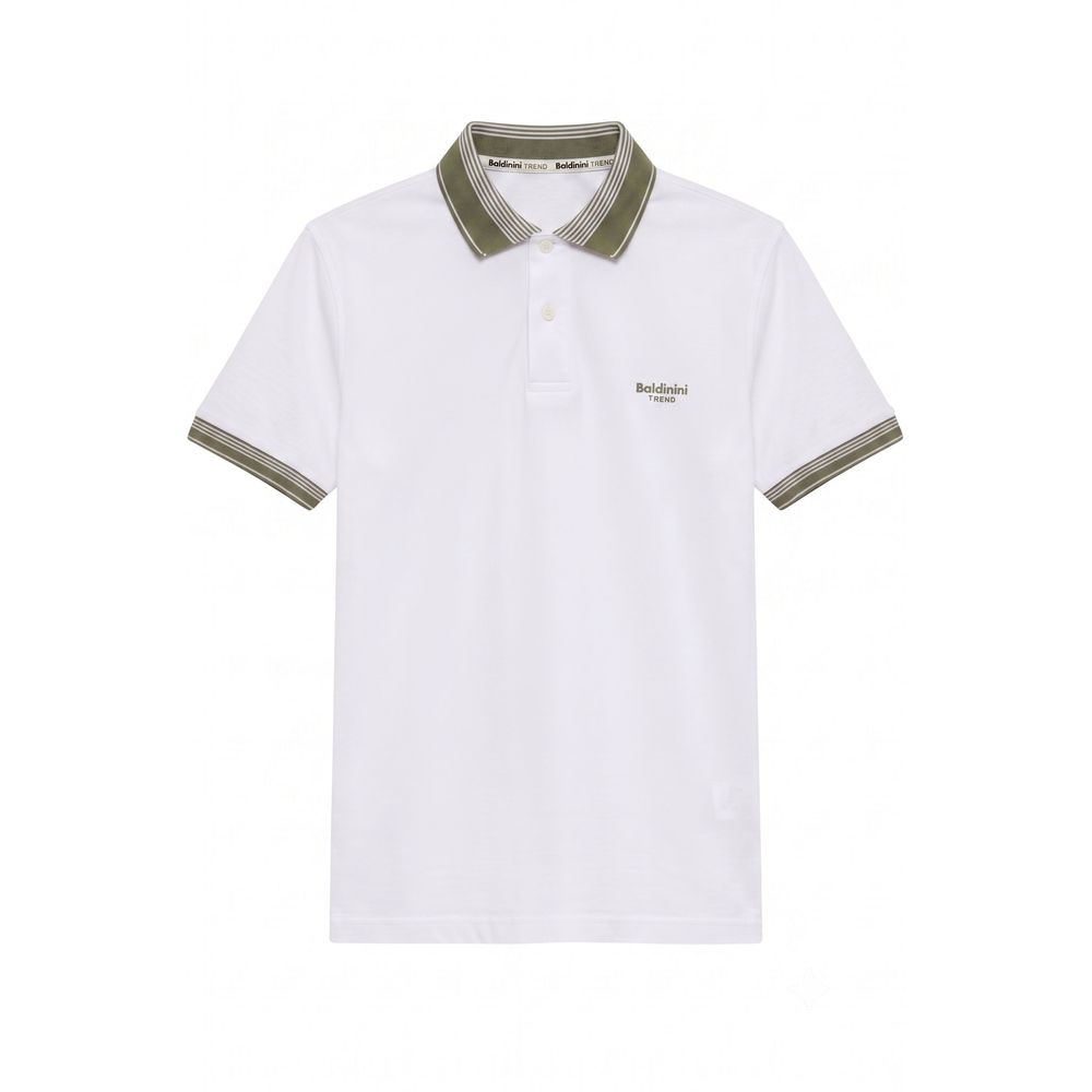 Baldinini Trend White Cotton Men Men's Polo-Shirt