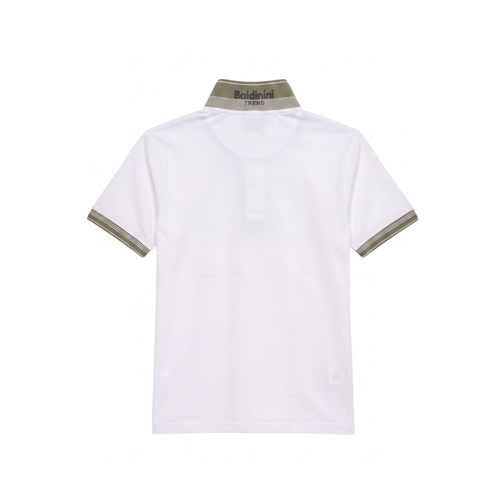 Baldinini Trend White Cotton Men Men's Polo-Shirt