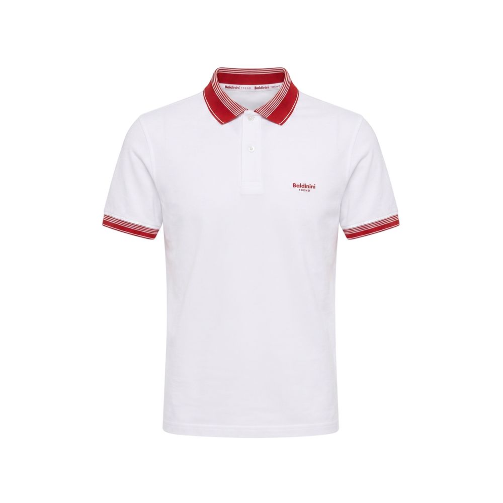 Baldinini Trend White Cotton Men Men's Polo