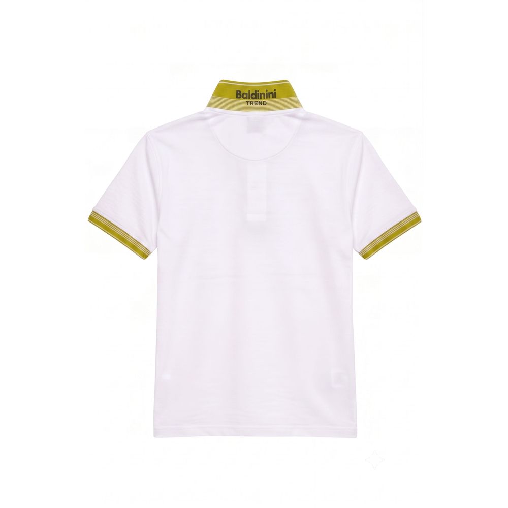 Baldinini Trend White Cotton Men Men's Polo-Shirt