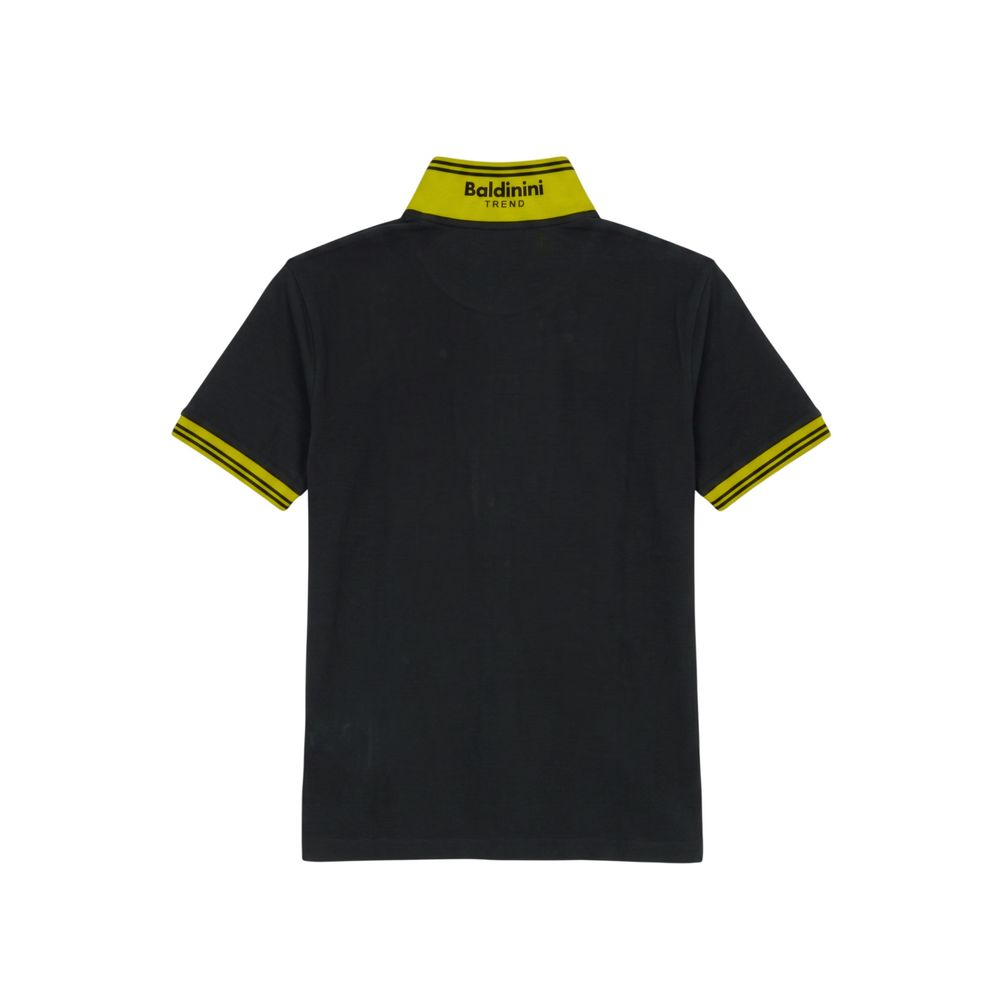 Baldinini Trend Blue Cotton Men Polo Men's Shirt