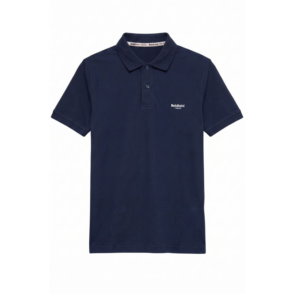 Baldinini Trend Blue Cotton Men's Men's Polo-Shirt