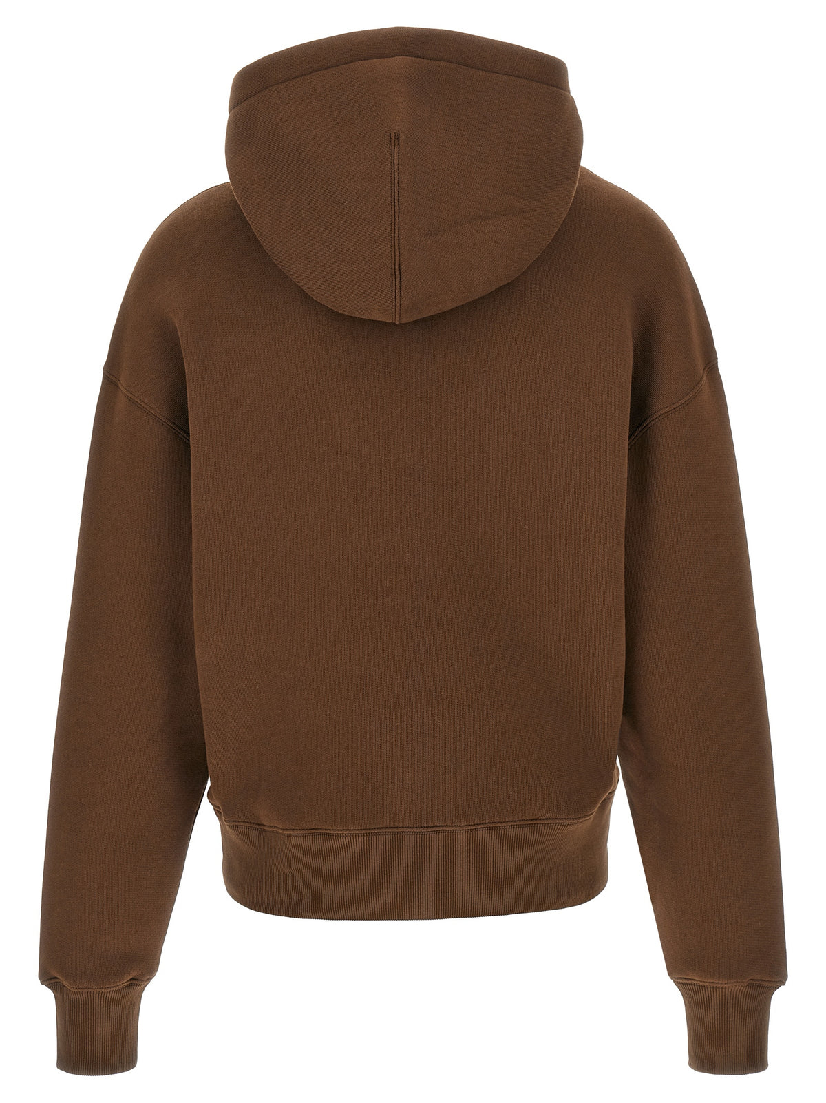 Ami Paris Brown Cotton Women's Hoodie