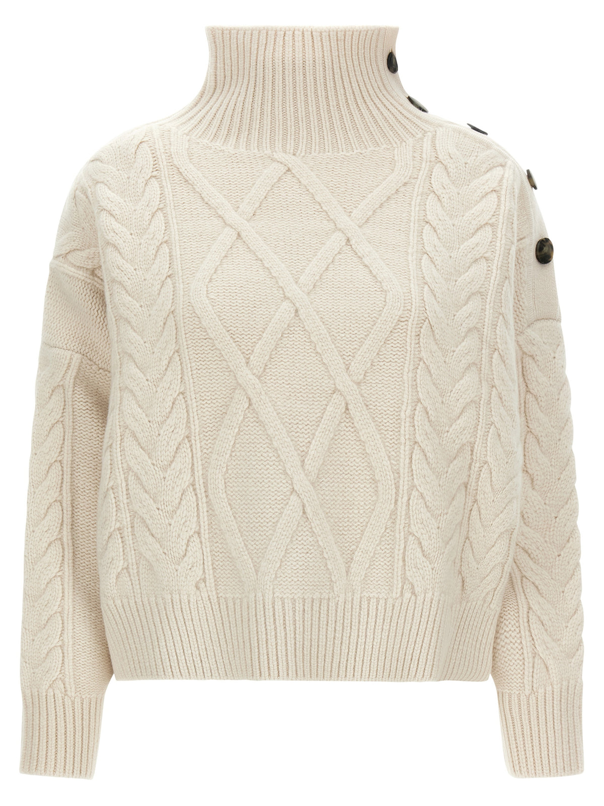Yves Salomon White Wool Women's Cardigan