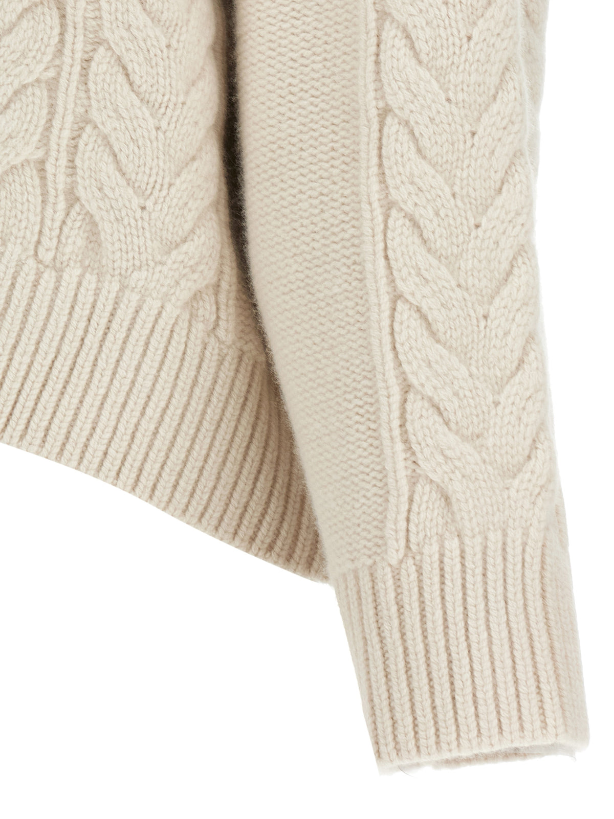 Yves Salomon White Wool Women's Cardigan