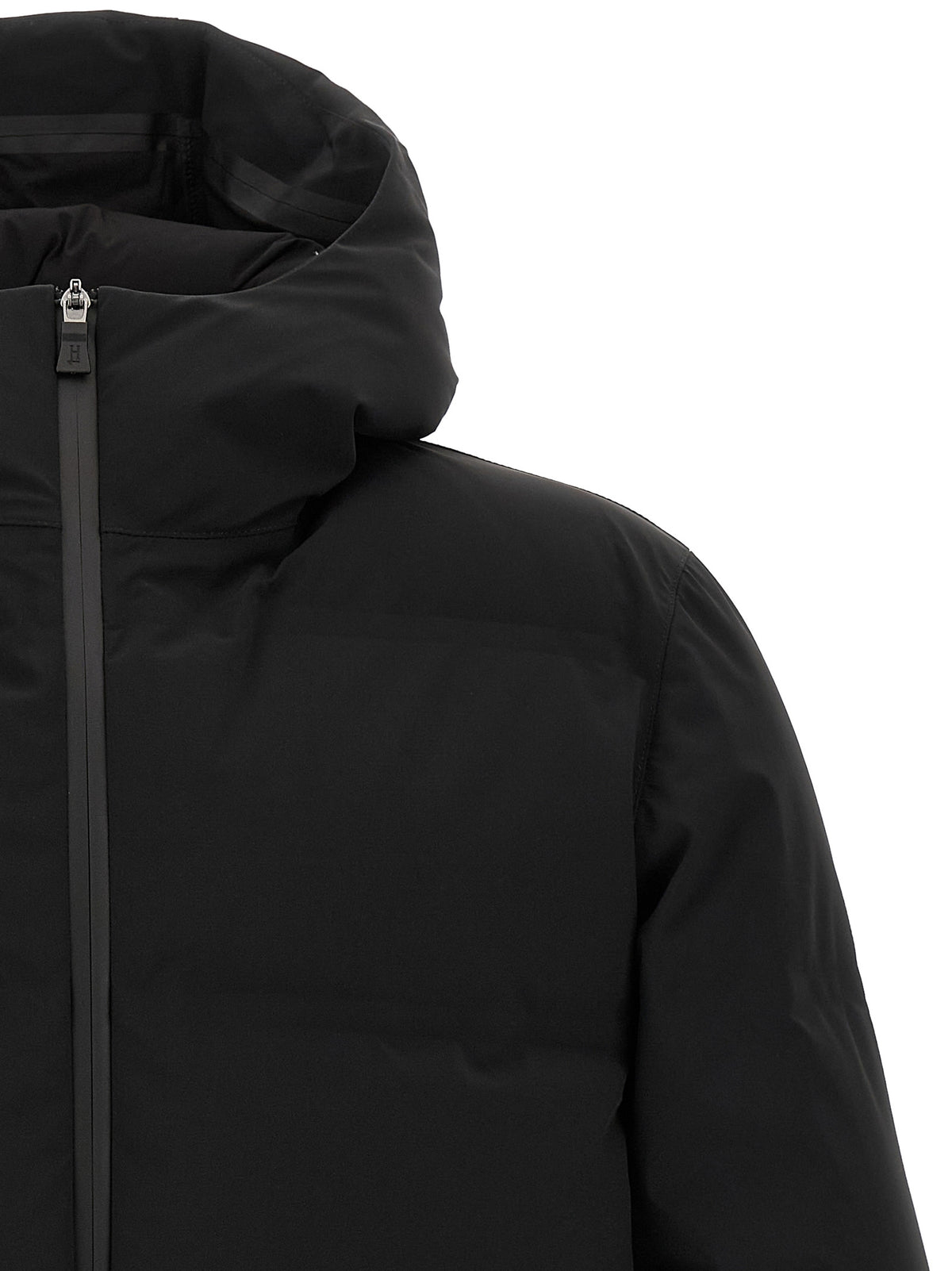 Herno Black Polyamide Full-Length Men's Jacket