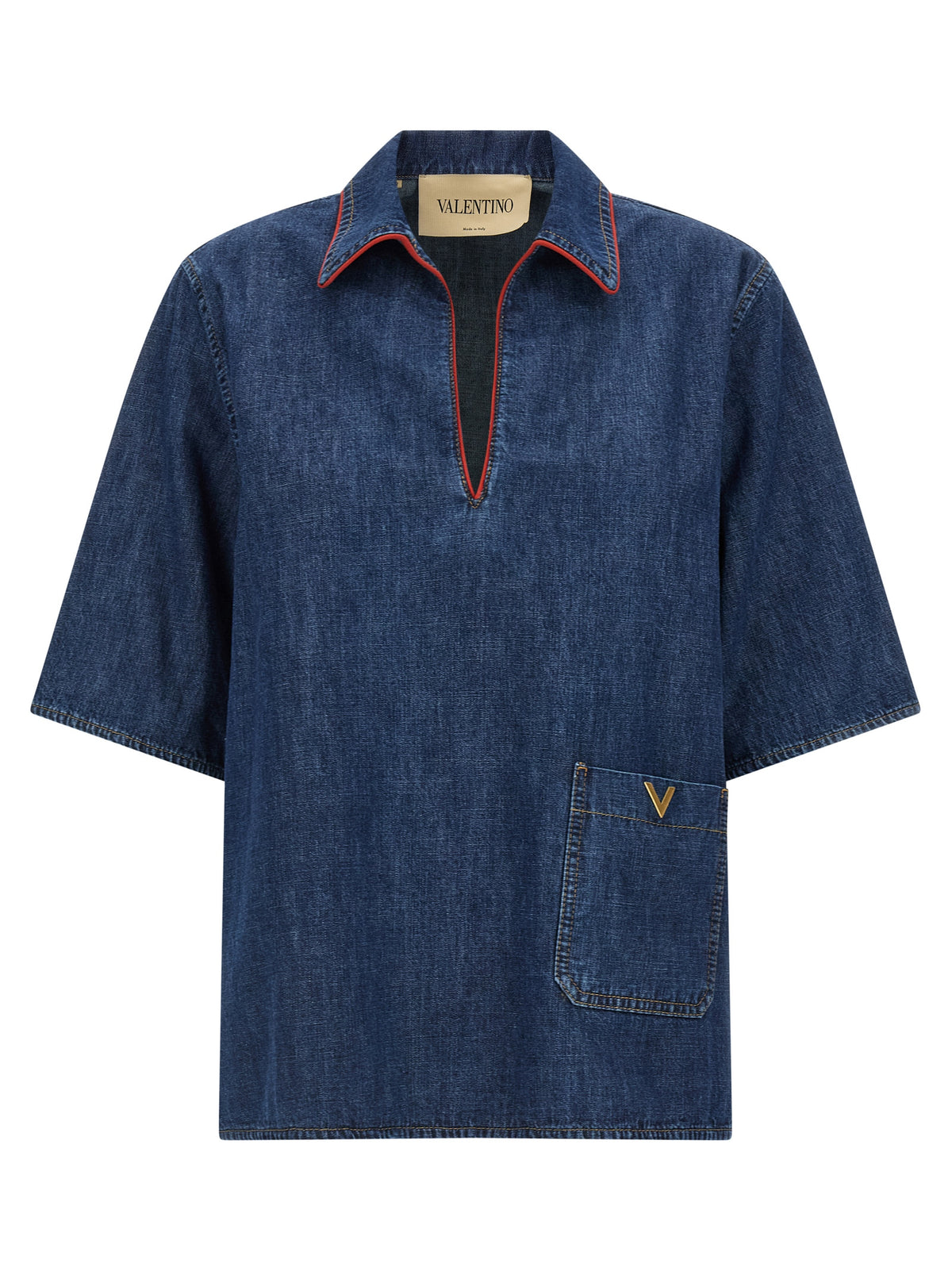 Valentino Garavani Blue Cotton Women's Blouse