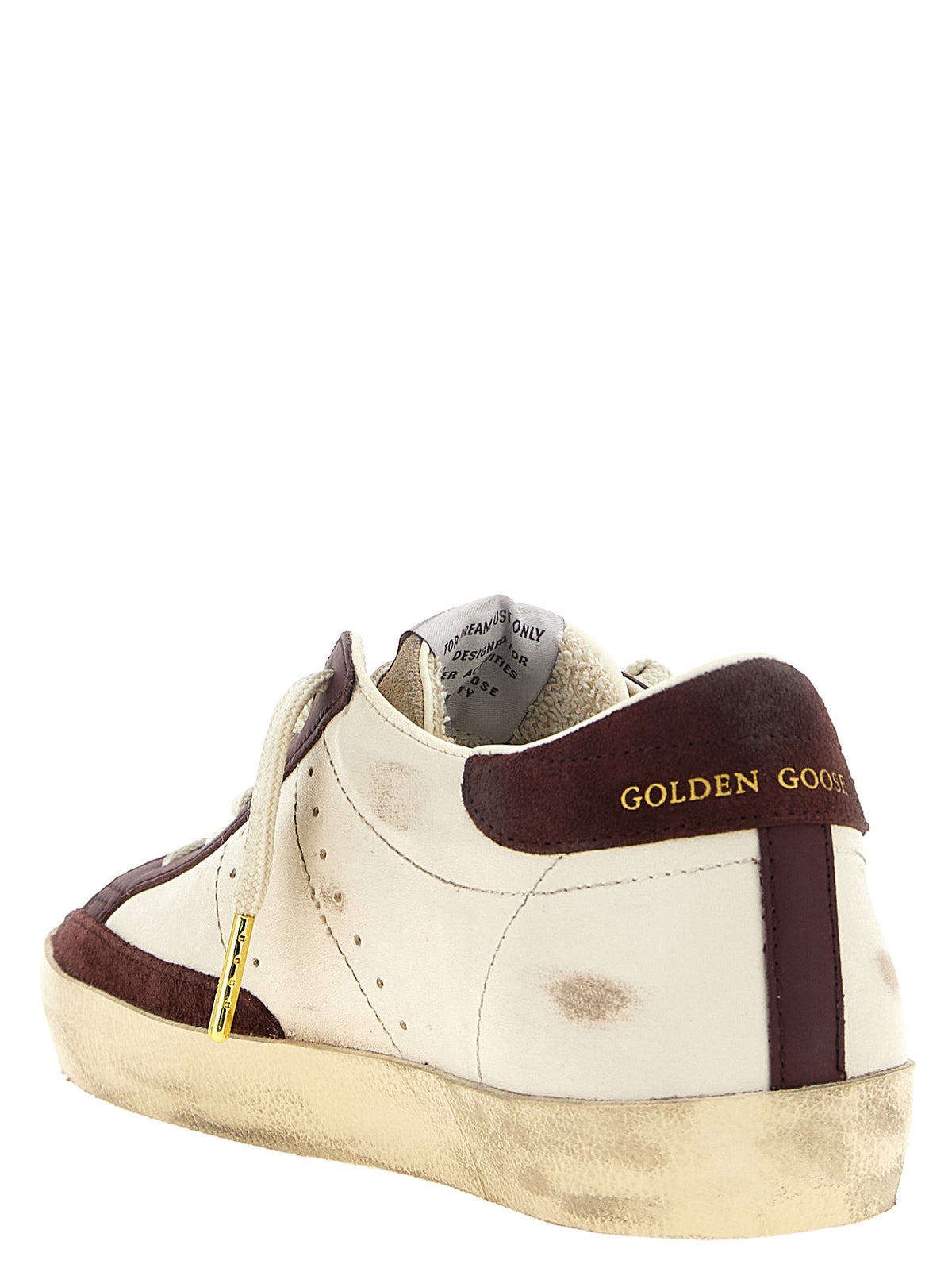 Golden Goose Bordeaux Leather Low Top Women's Sneakers