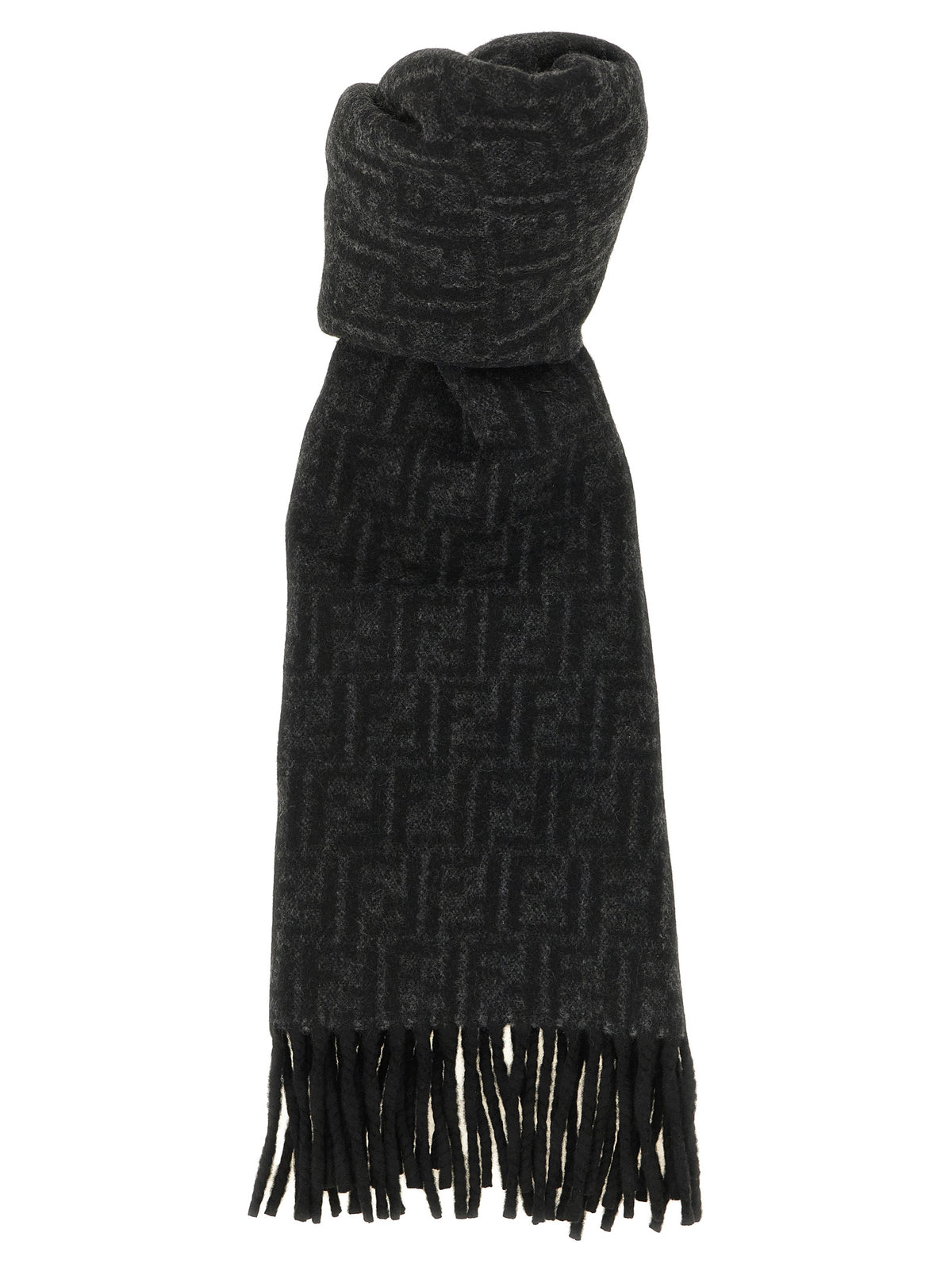 Fendi Black Wool Men's Foulard
